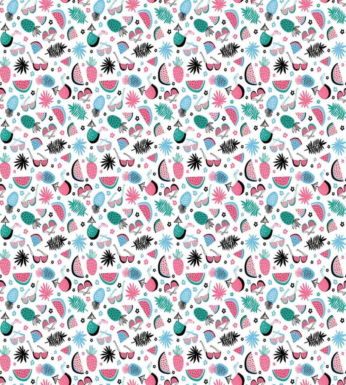 Pineapples Watermelon Fern — Pattern