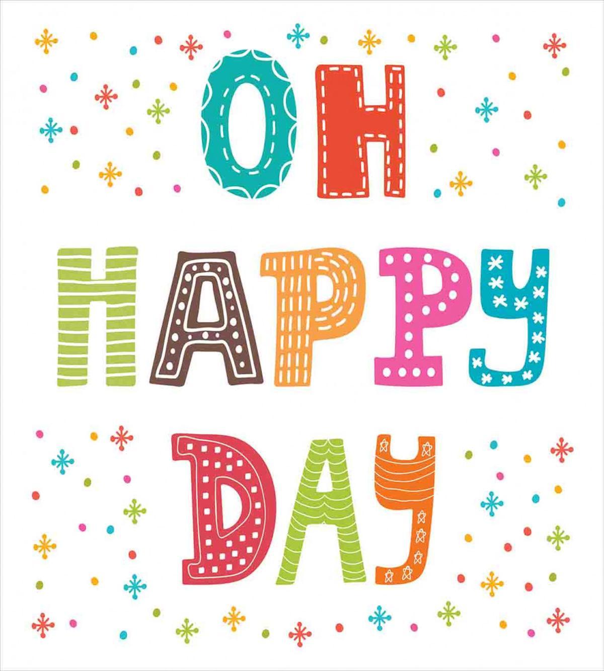 Happy Day Words — Pattern