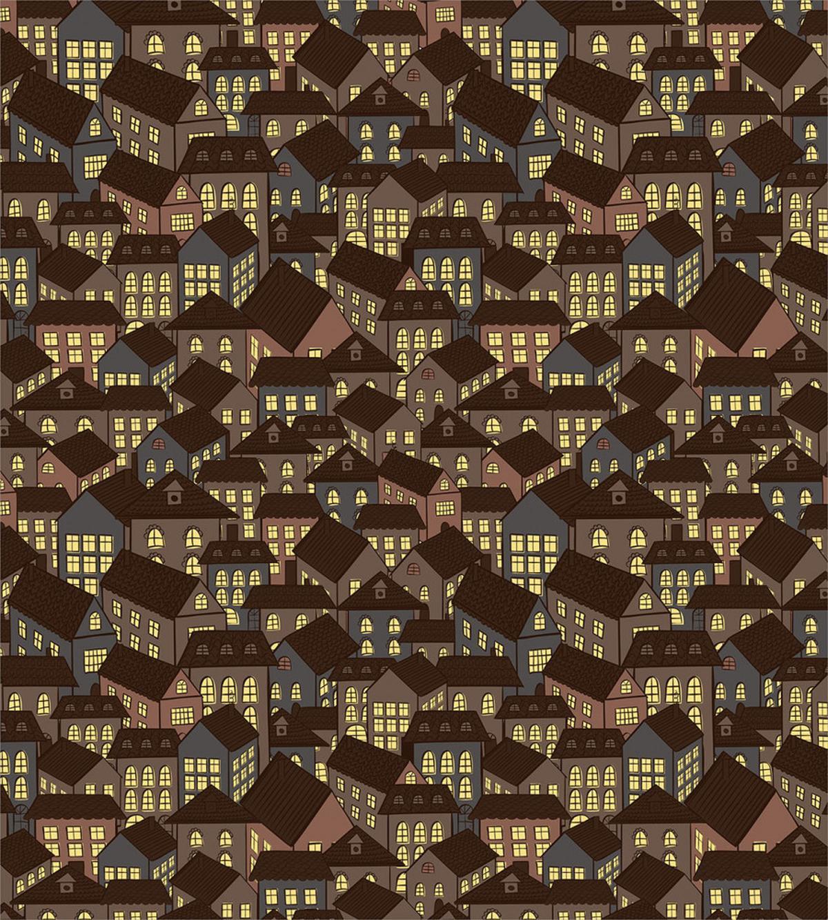 Night Time Town Houses — Pattern