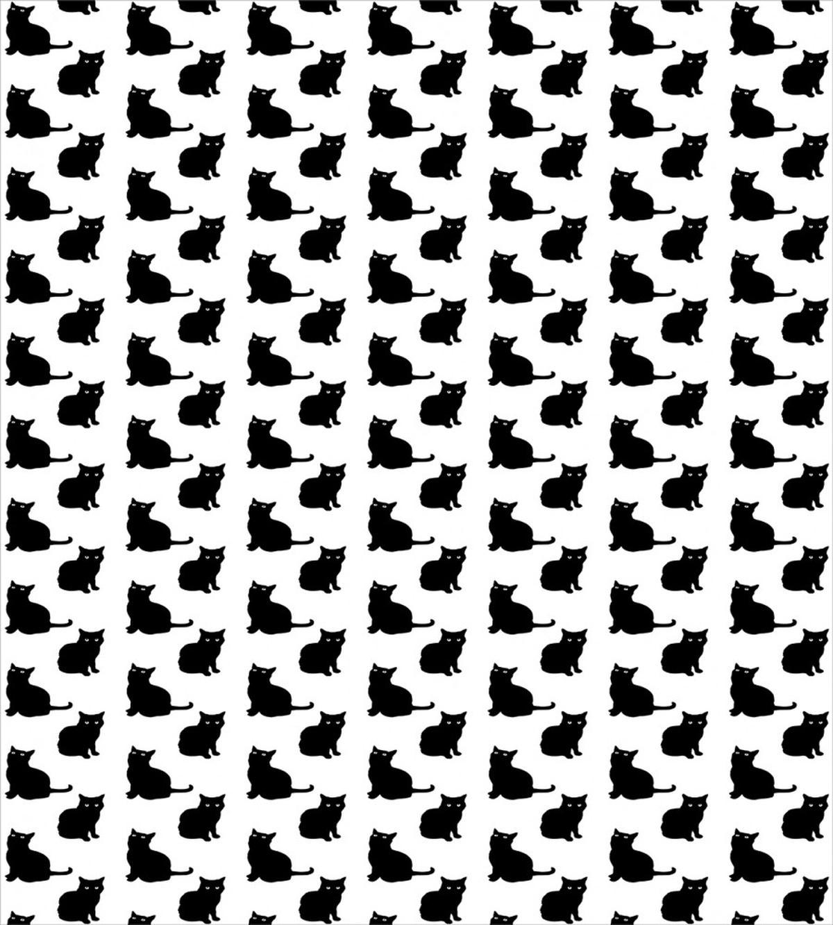 Playful Black Kittens — Pattern