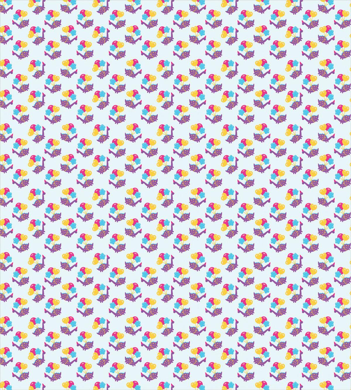 Funny Colorful Birthday Baby — Pattern