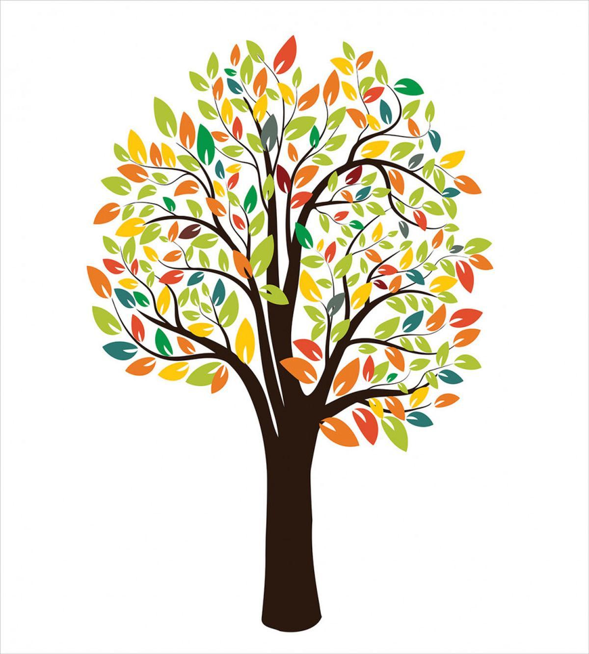 Autumnal Leaves Forest Flora — Pattern