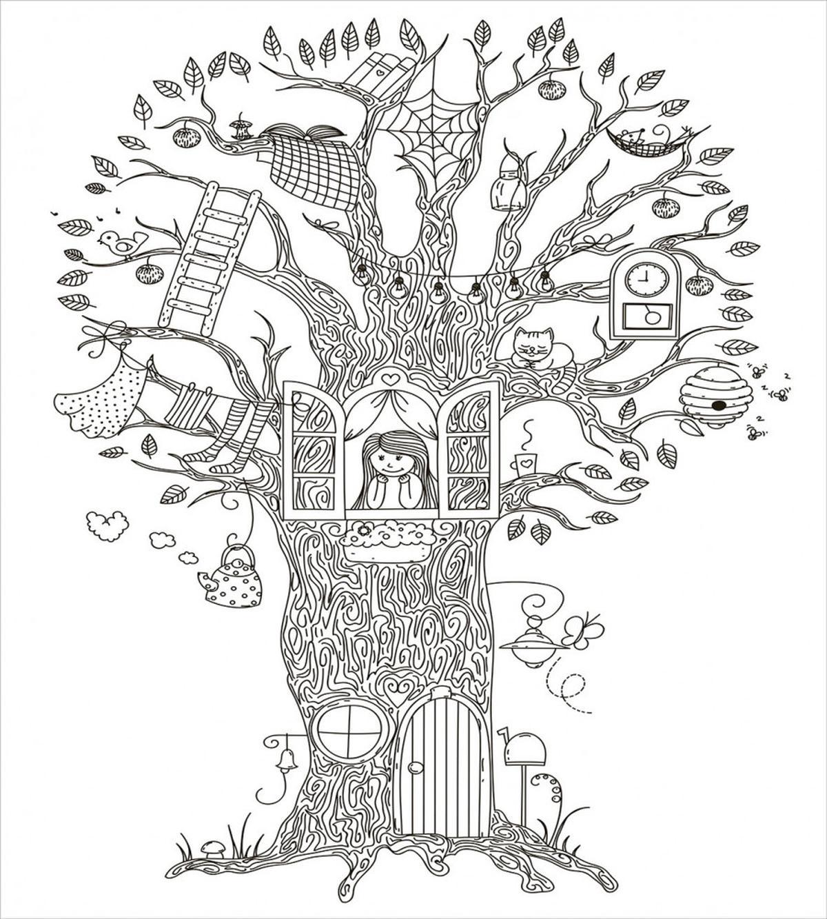 Girl in Timber Home — Pattern