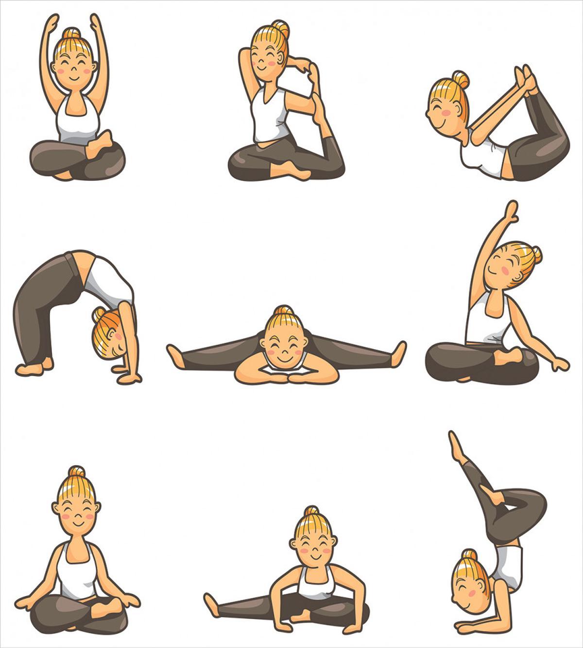 Girl Positions Aerobics — Pattern