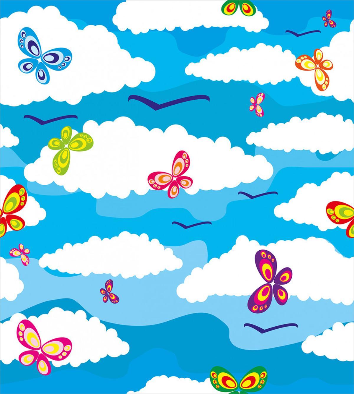 Clouds Butterfly Summer — Pattern