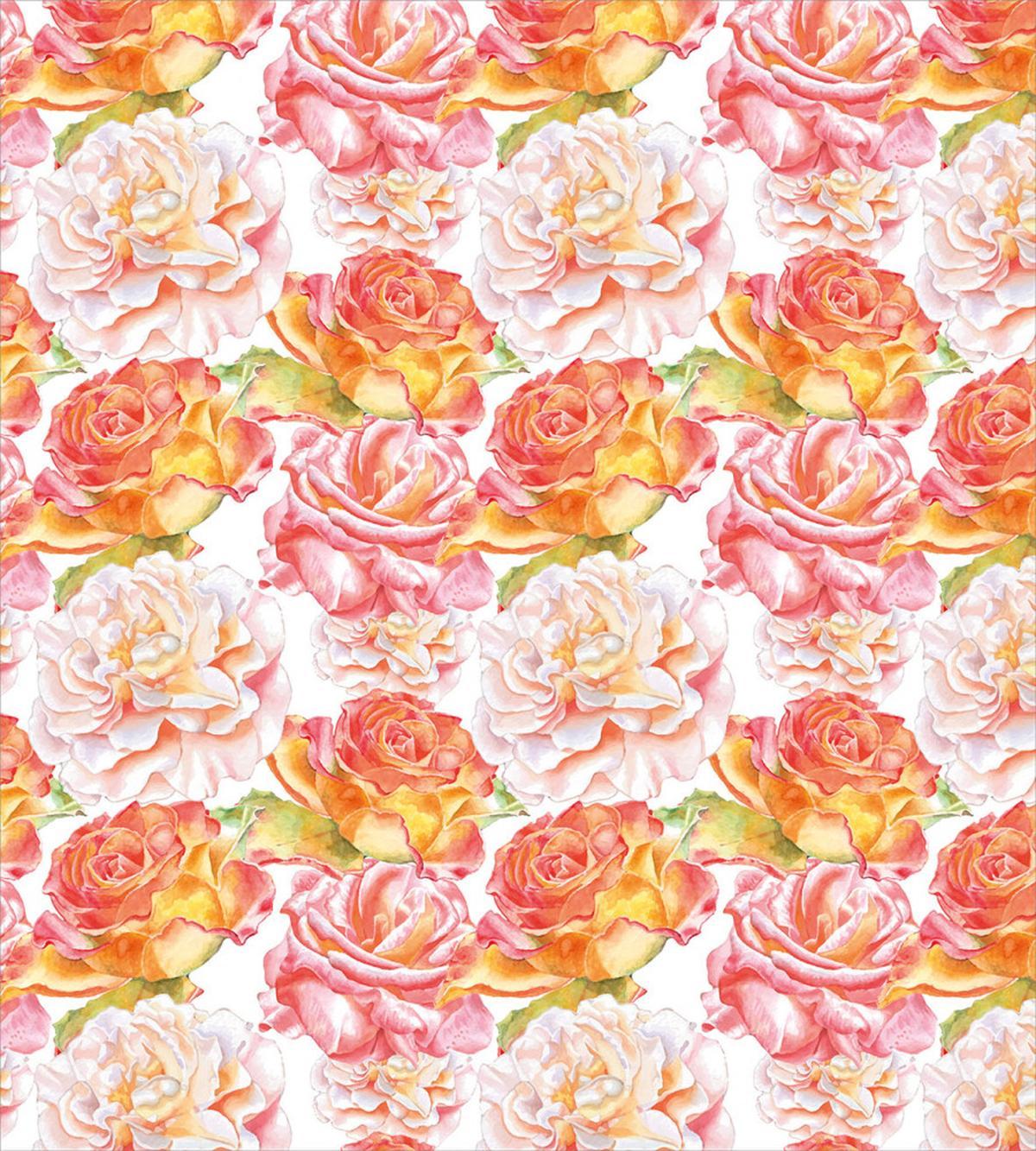 Watercolor Artwork Roses — Pattern