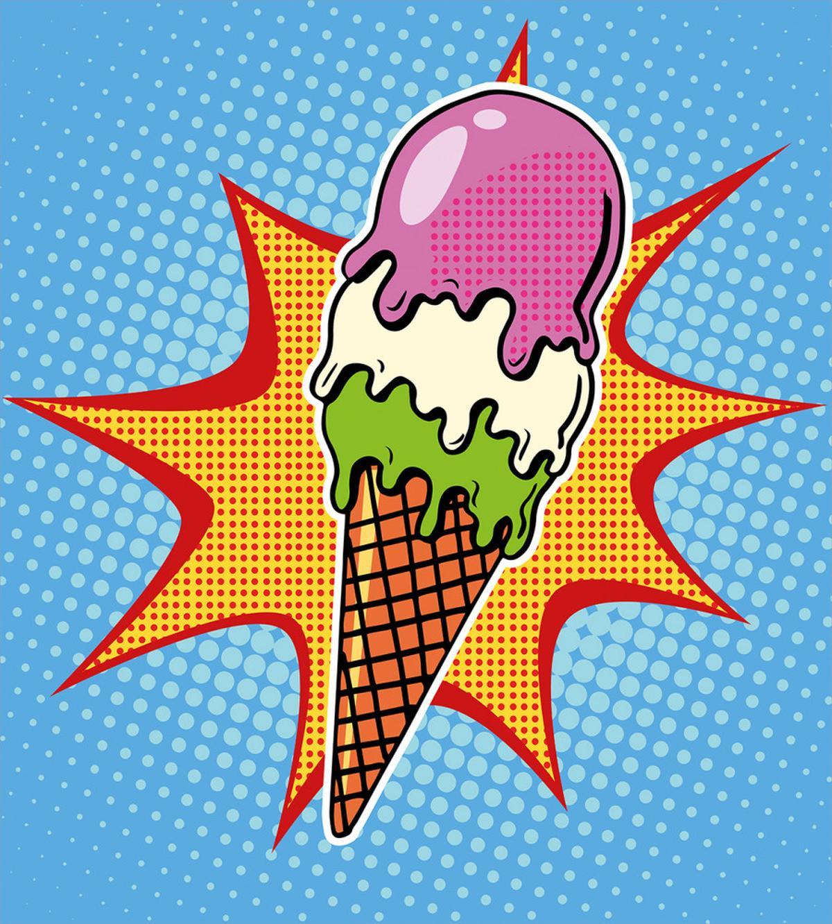 Retro Cone Dots — Pattern