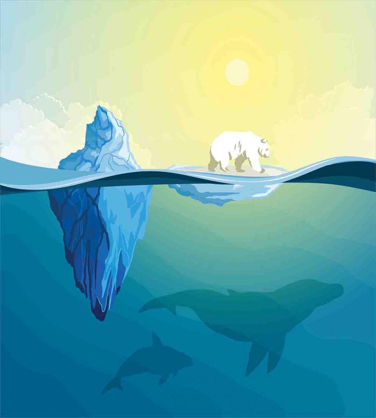 Ice Melting in Ocean — Pattern