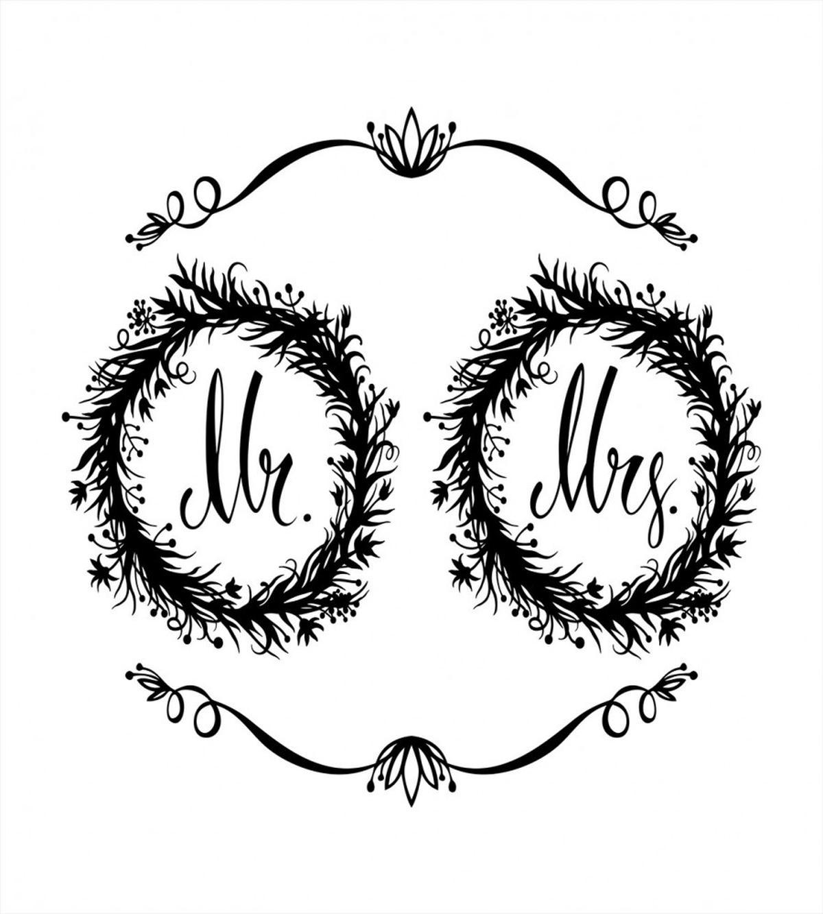Ornate Floral Wreaths — Pattern