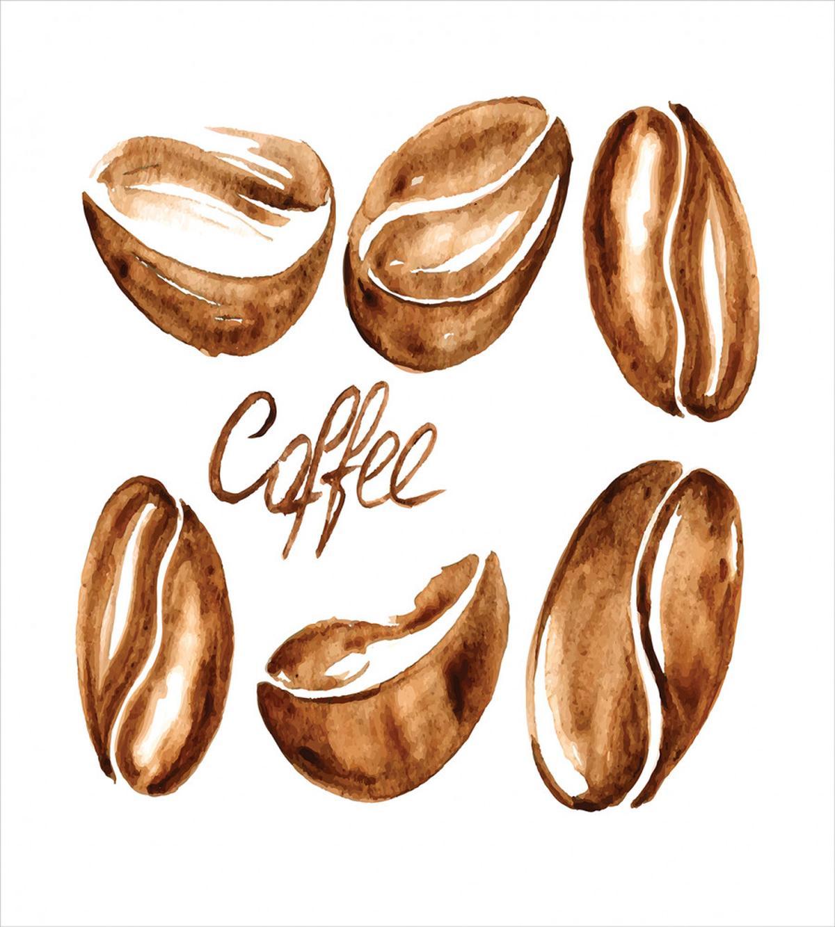 Watercolor Effect Beans — Pattern