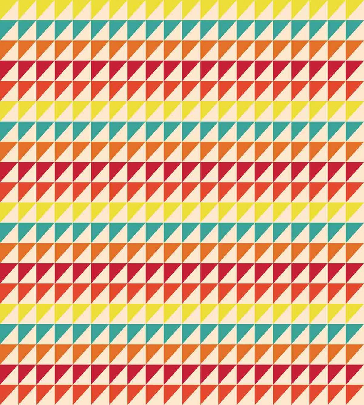 Pixelized Vivid Triangles — Pattern