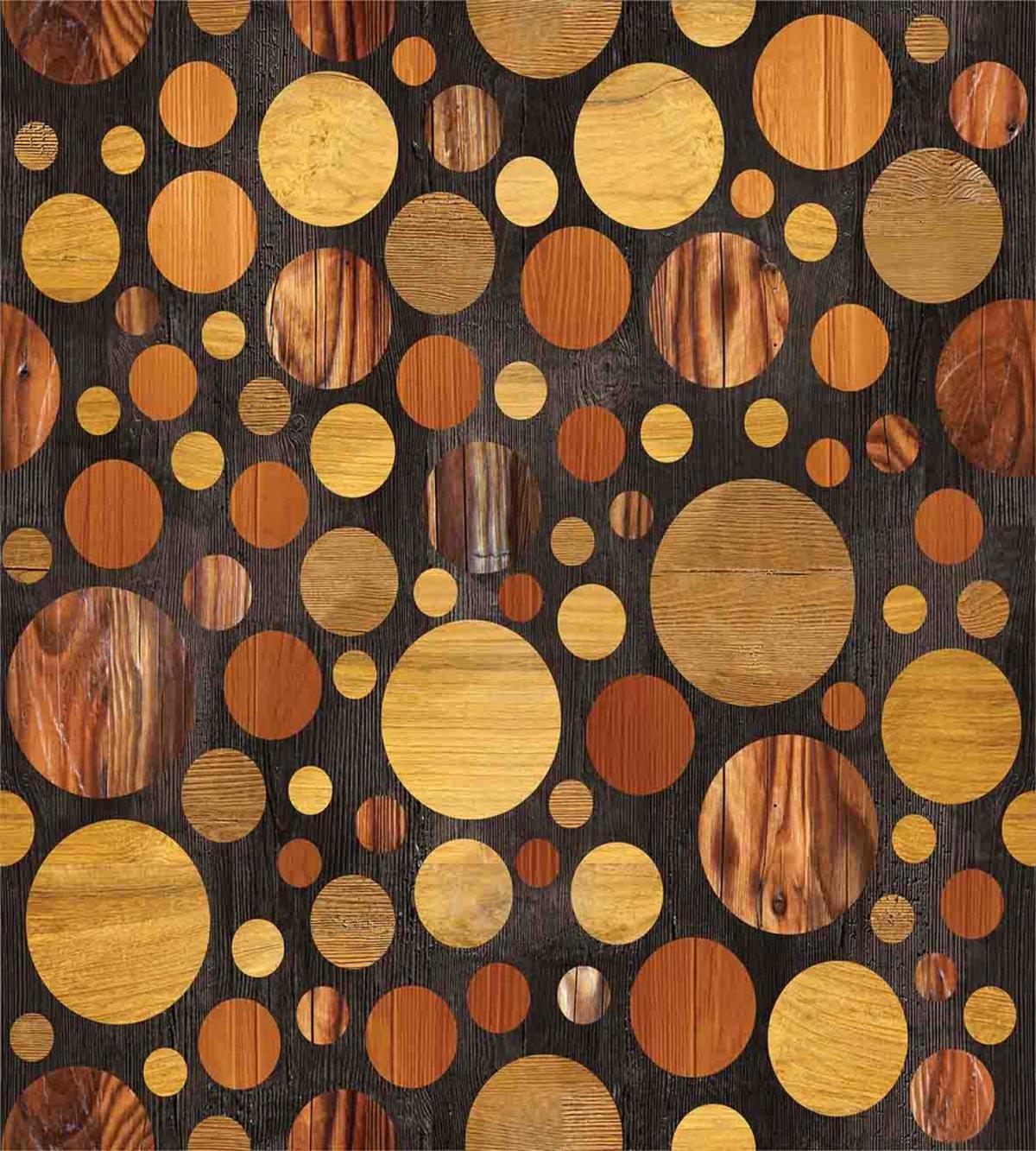 Brown Abstract Circles — Pattern