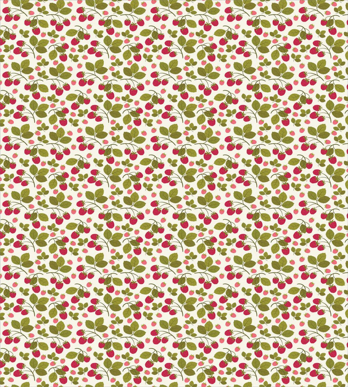 Raspberries Botany Artwork — Pattern