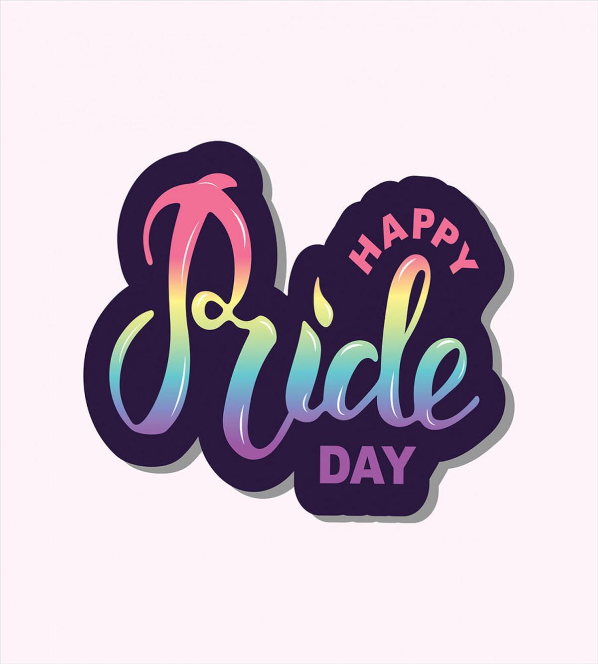 Happy Pride Day Wording — Pattern