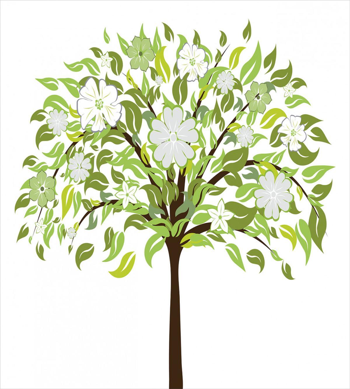 Summer Tree Blossoms — Pattern