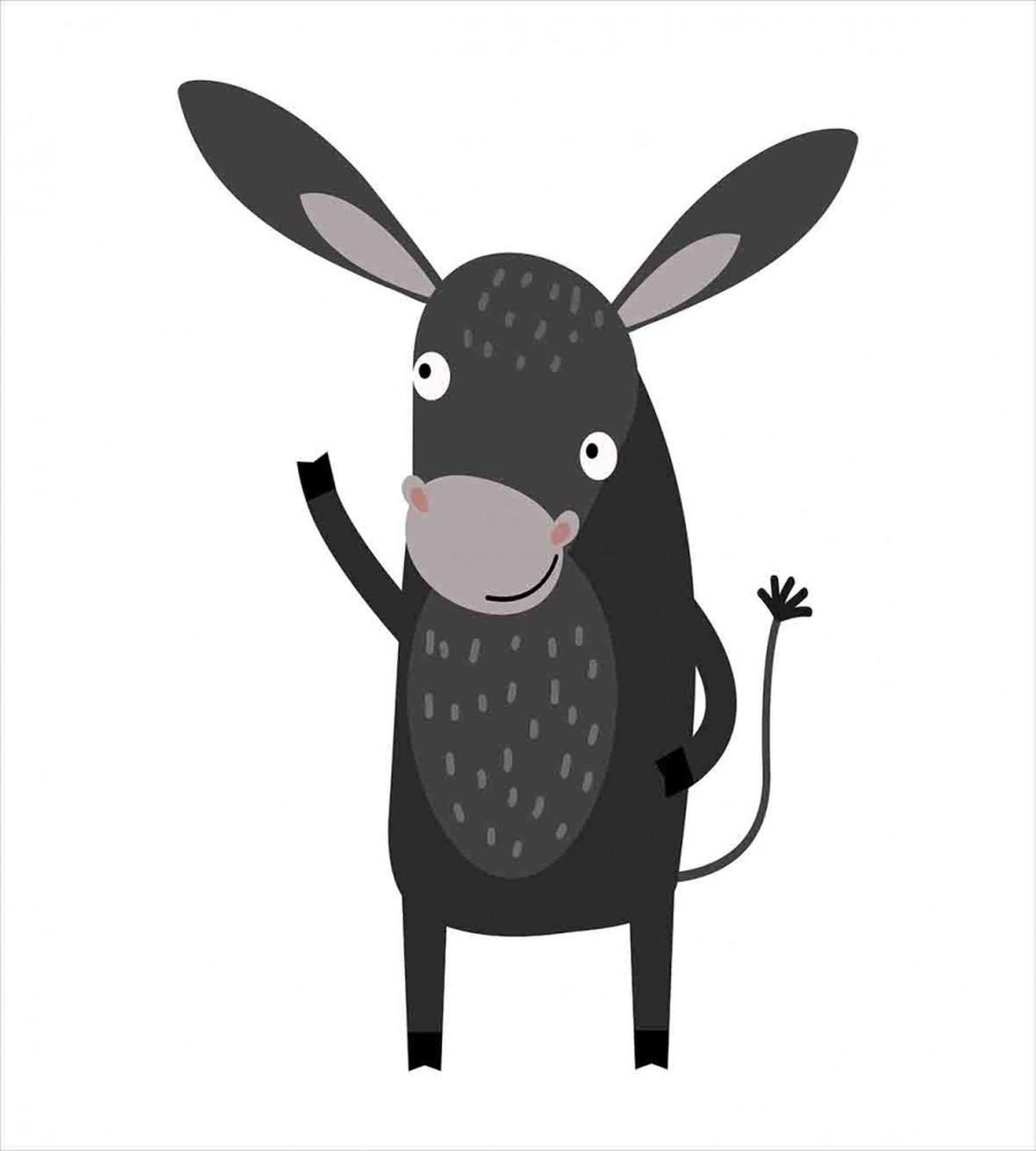 Happy Donkey with a Smile — Pattern