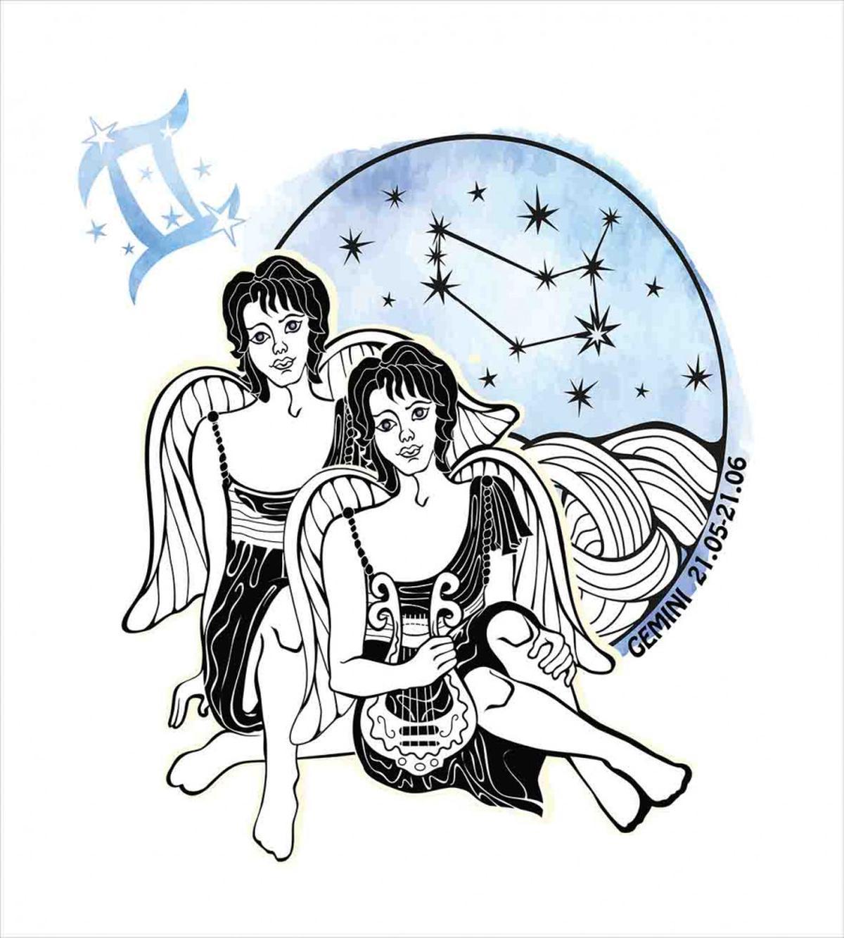 Angel Twins Harp — Pattern