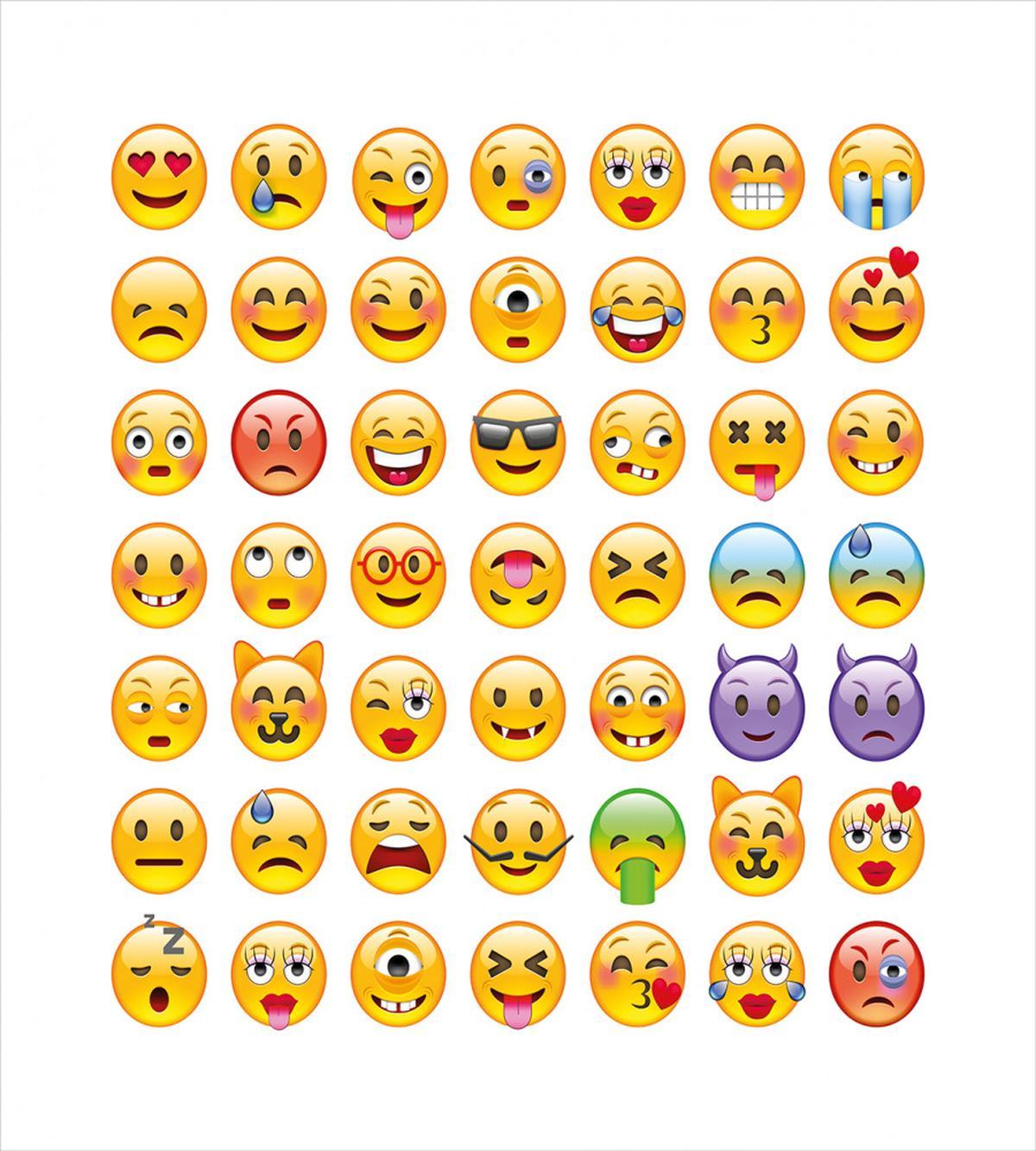 Many Emoticons Aliens — Pattern