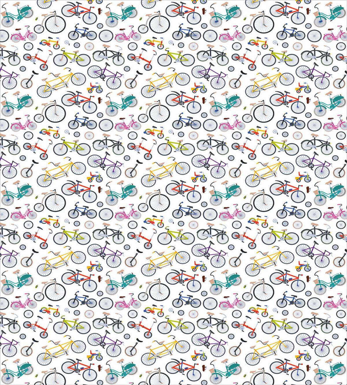 Retro Colorful Bikes — Pattern