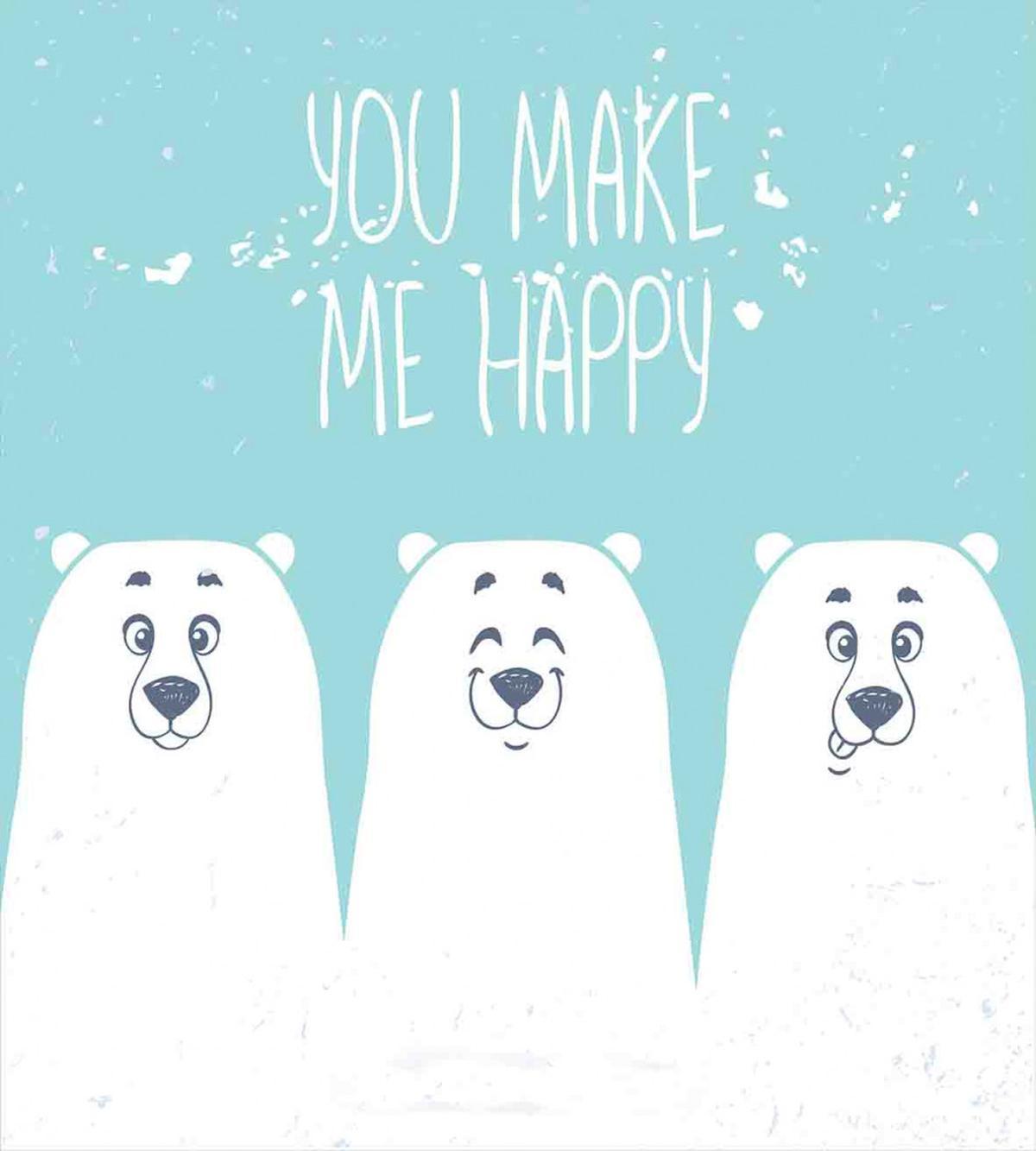 Words Cartoon Bears — Pattern