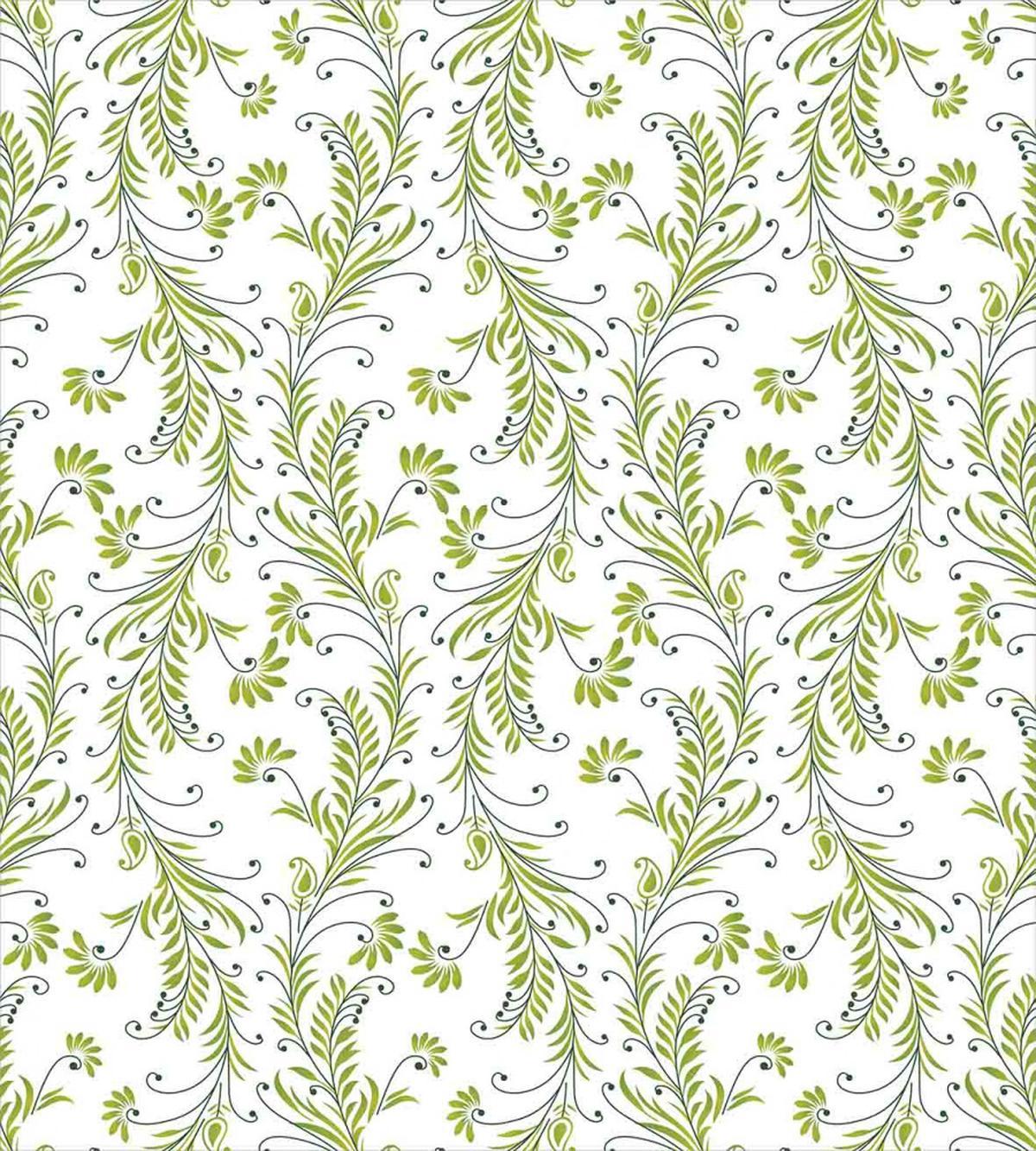 Old Leaf Swirl Floral — Pattern