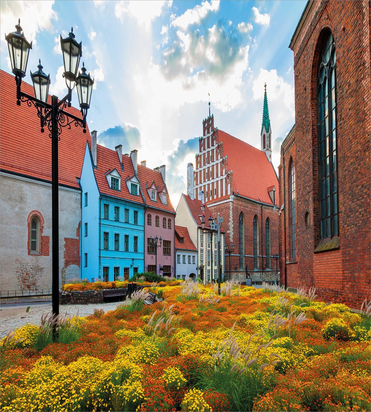 Old City Riga Latvia — Pattern