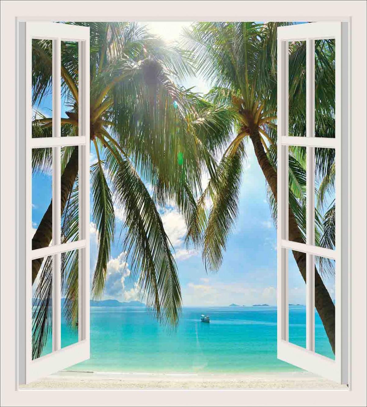 Window to the Exotic Beach — Pattern