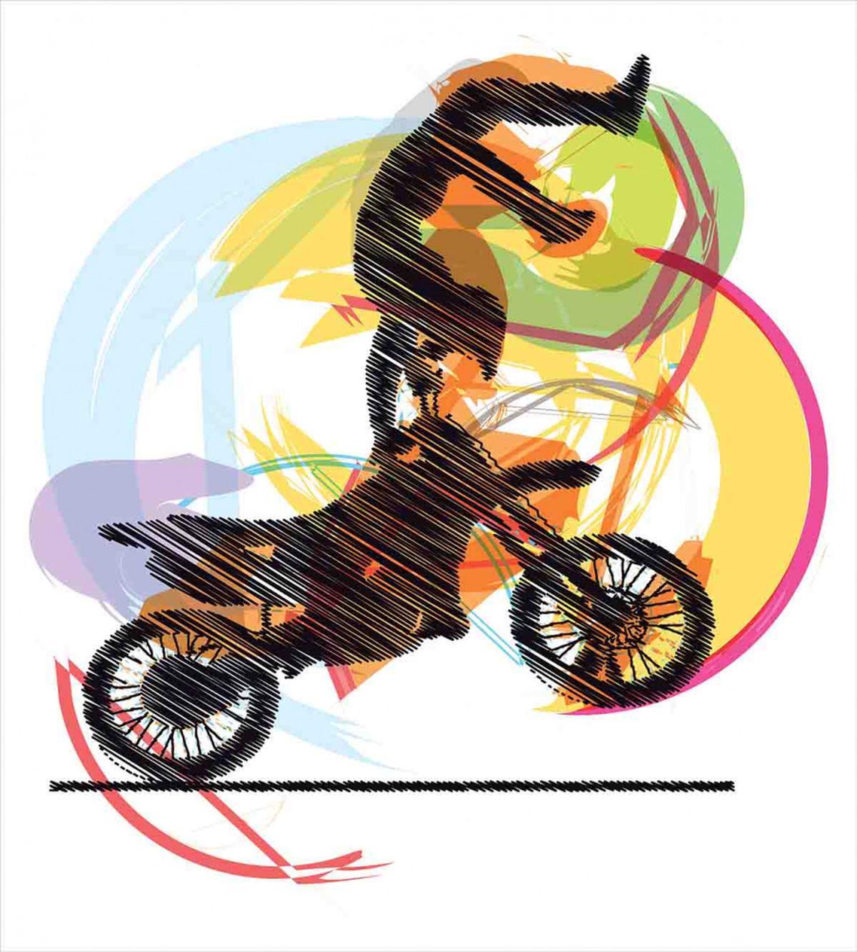 Performing Biker — Pattern