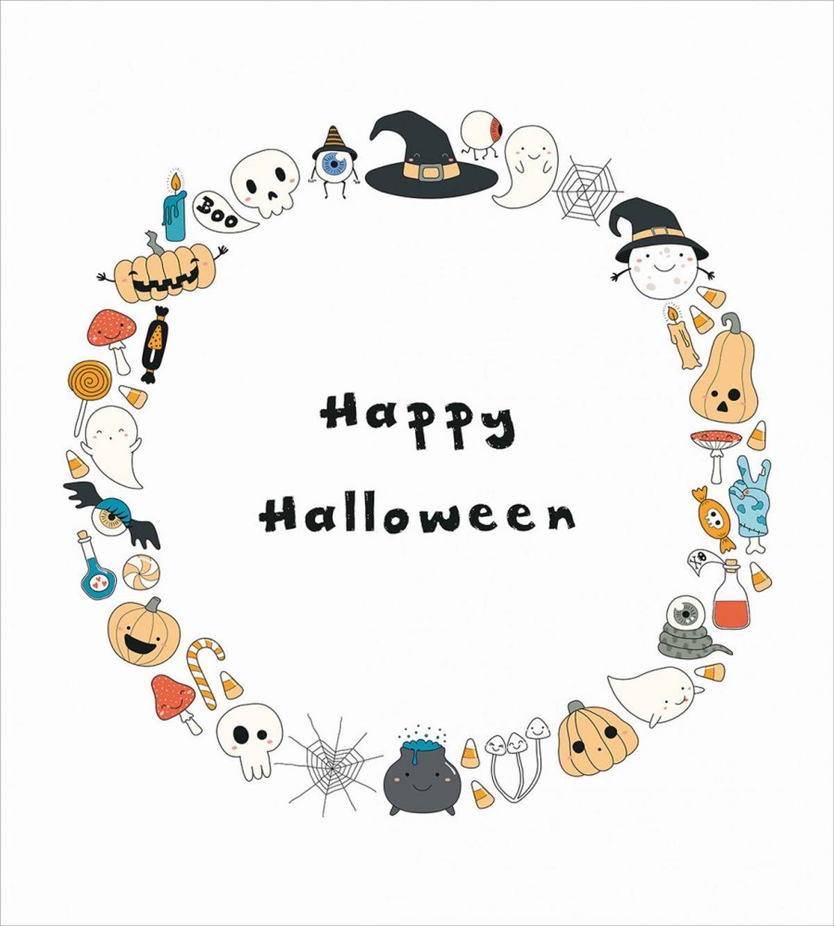 Happy Halloween Sketch — Pattern