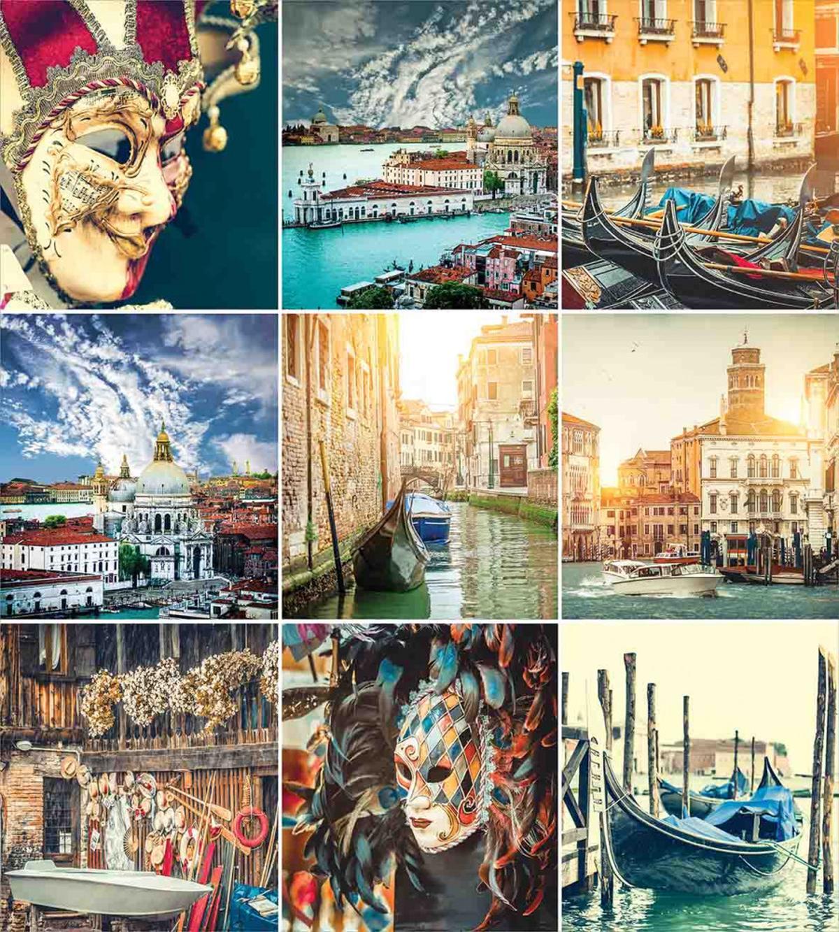 Venice Masks Canals — Pattern