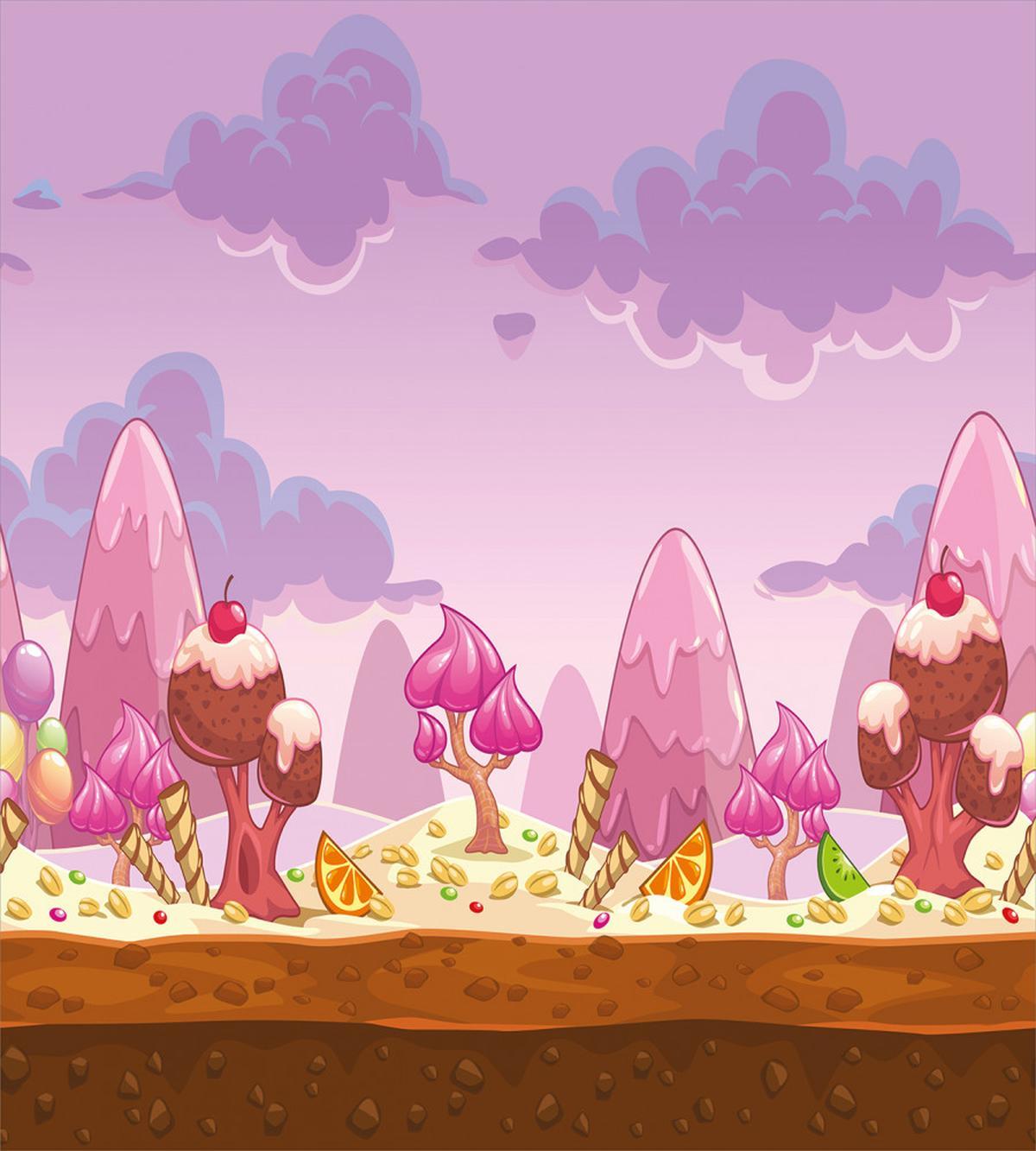 Cartoon Candy Land — Pattern
