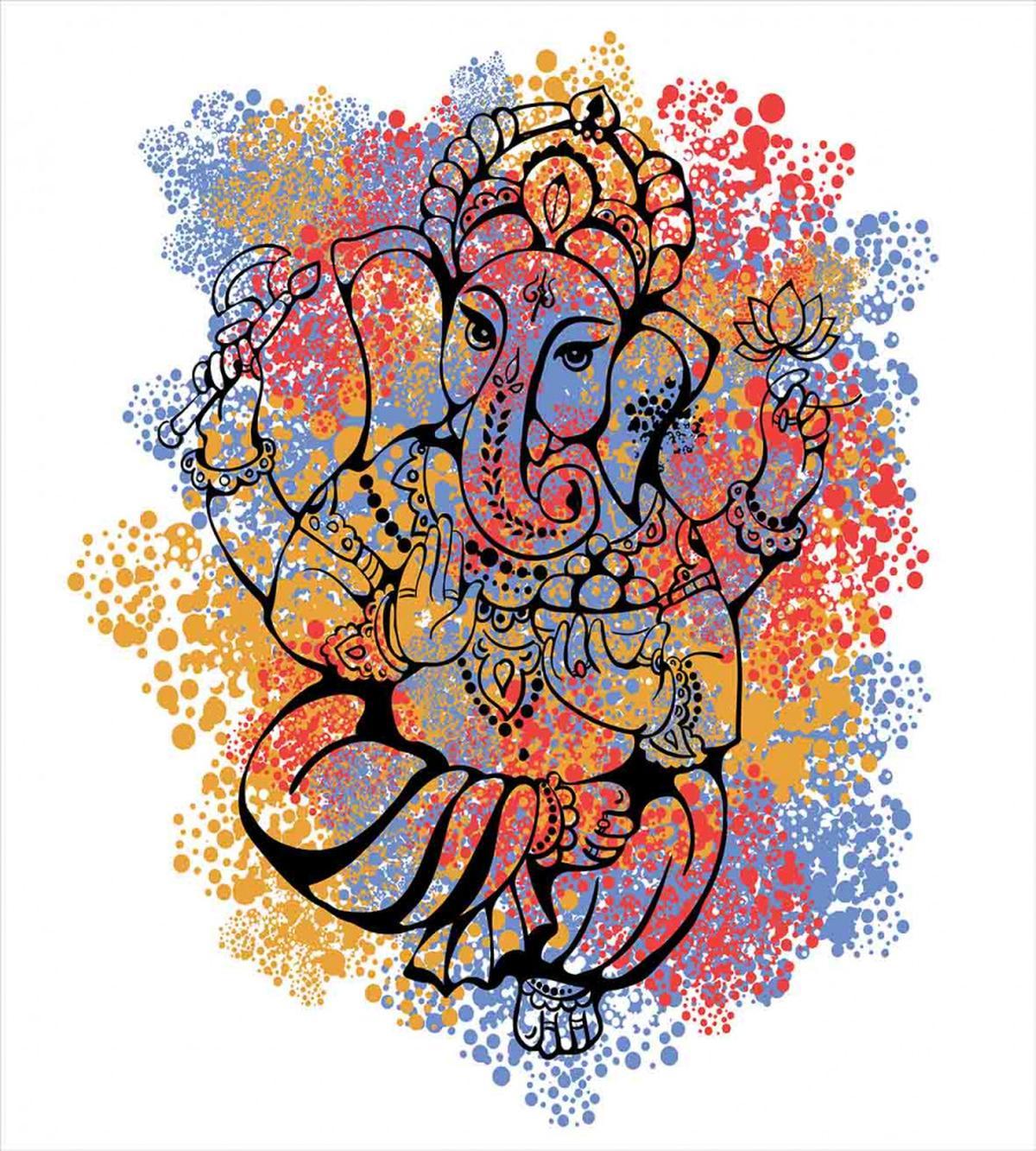 Eastern Elephant Artistic — Pattern