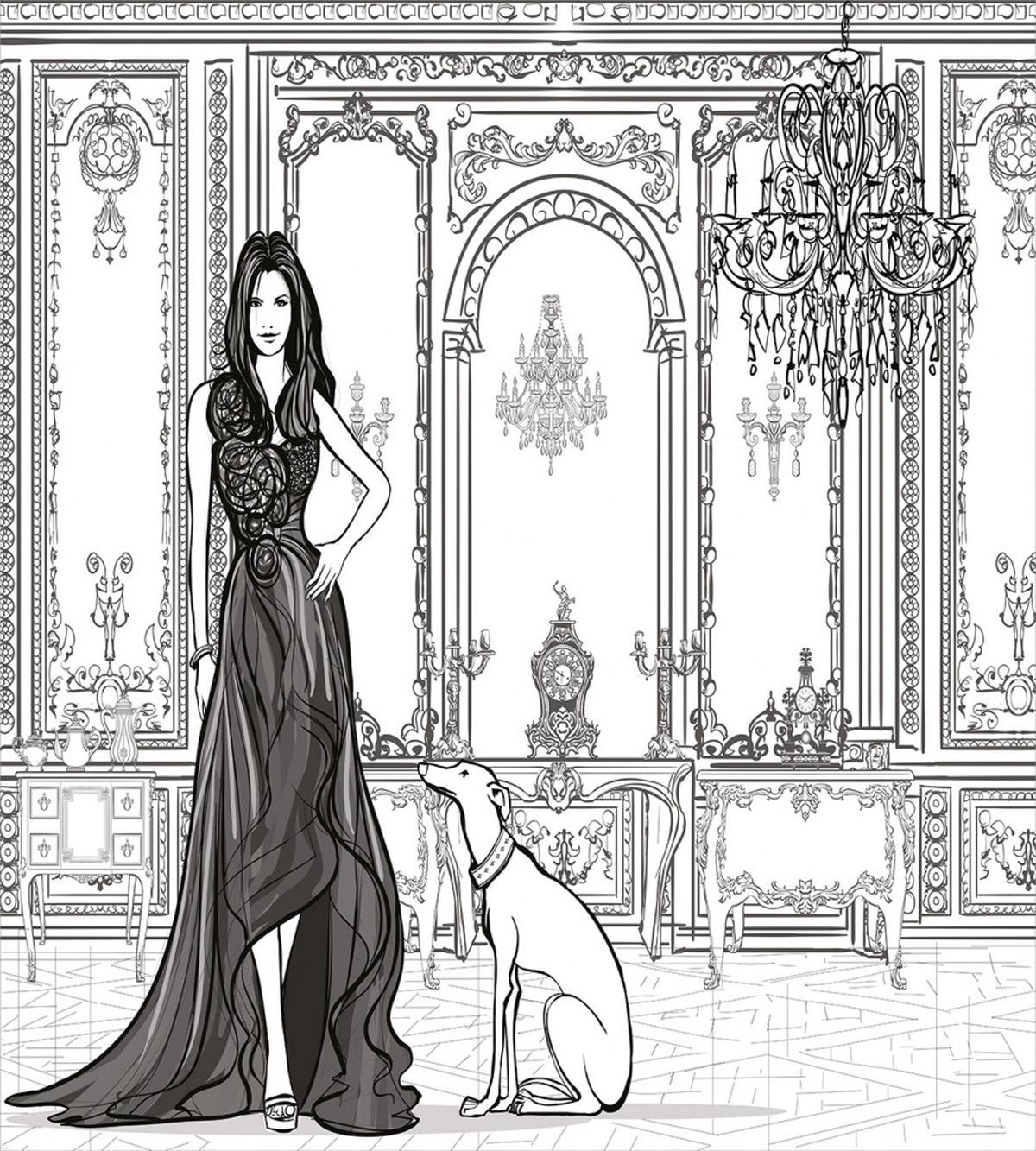 Fashion Woman Victorian — Pattern