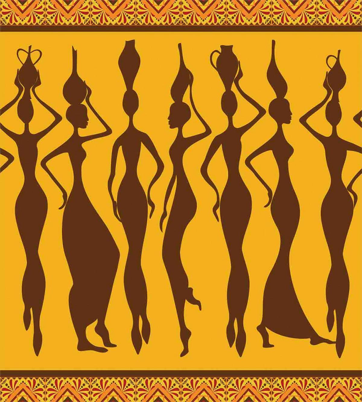 Exotic Females Bohemian Art — Pattern