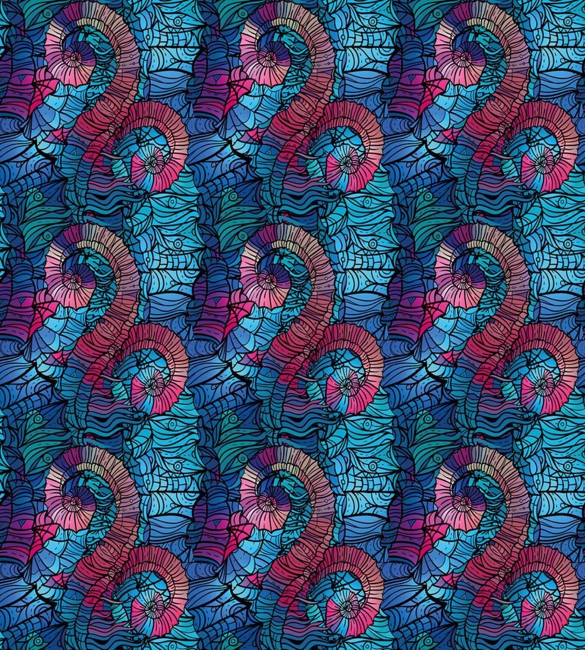 Mosaic Shell Swirls — Pattern