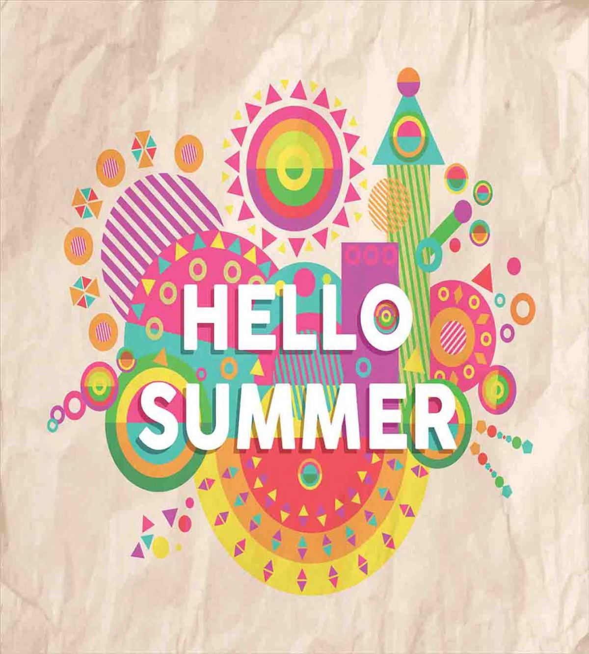Hello Summer Typography — Pattern