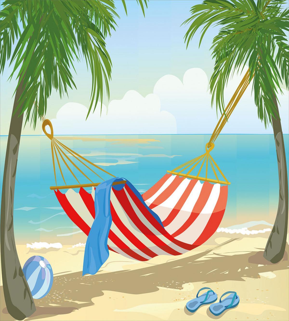 Hammock Between Trees — Pattern