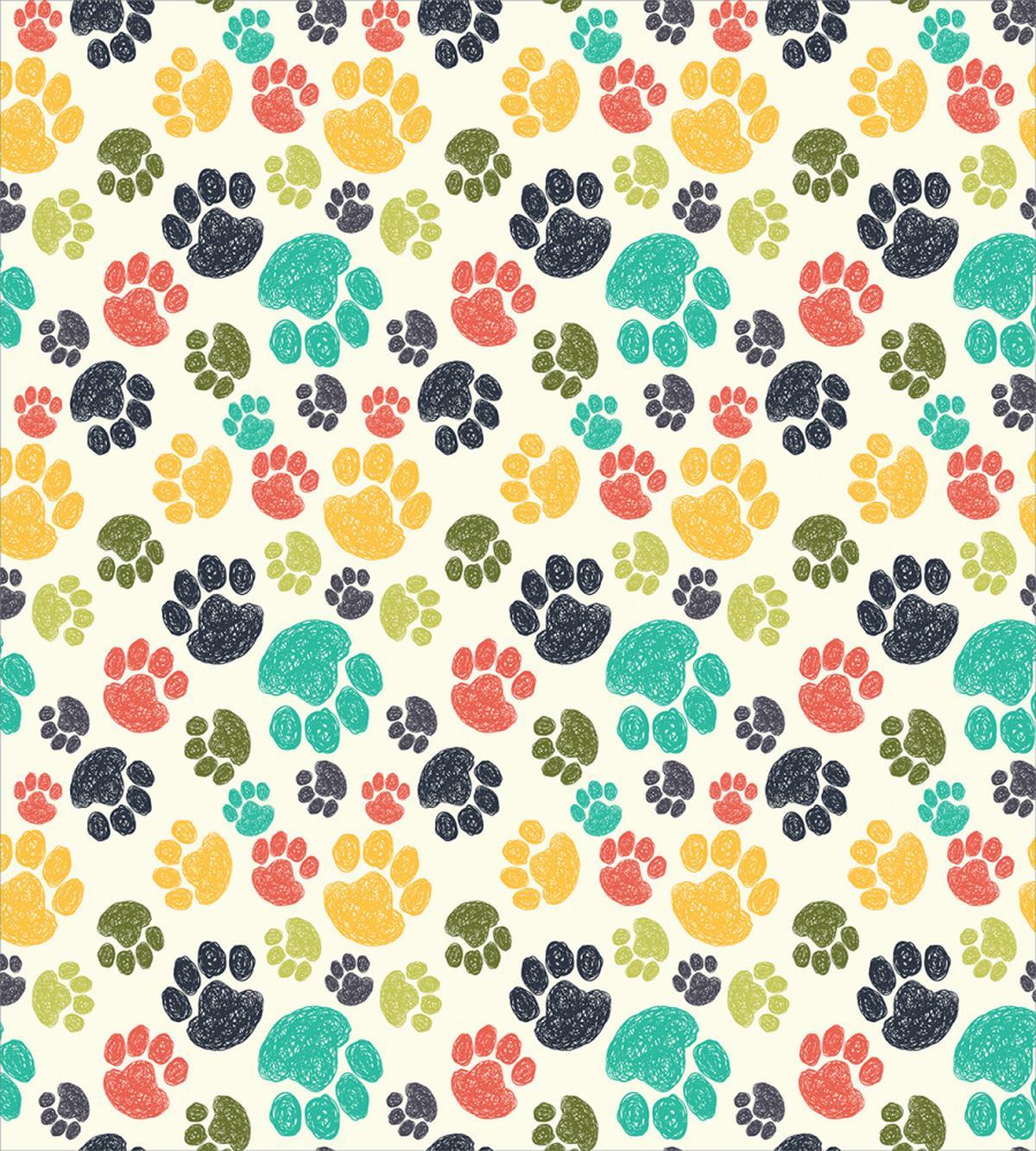Hand Drawn Paws — Pattern