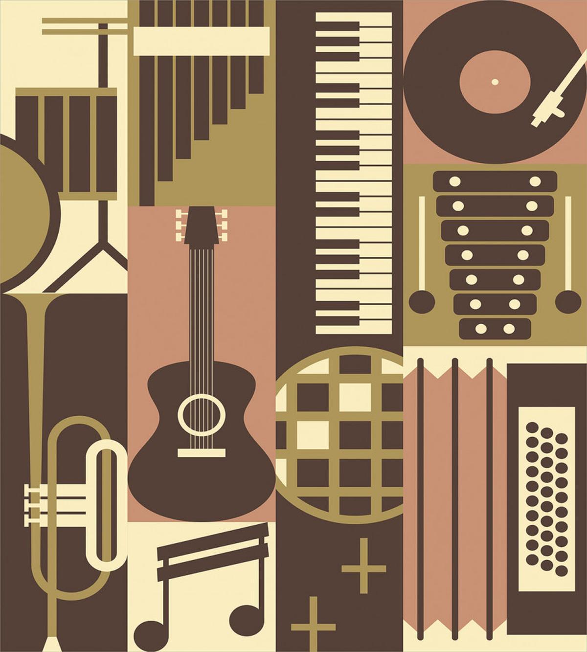 Vintage Instruments Doodle — Pattern