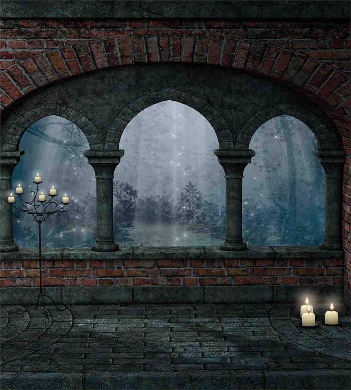 Medieval Castle at Night — Pattern