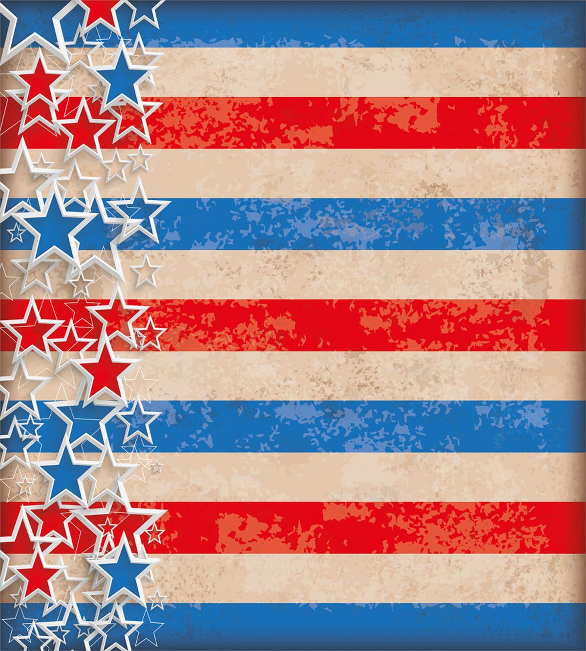 Patriotic Grunge Look — Pattern