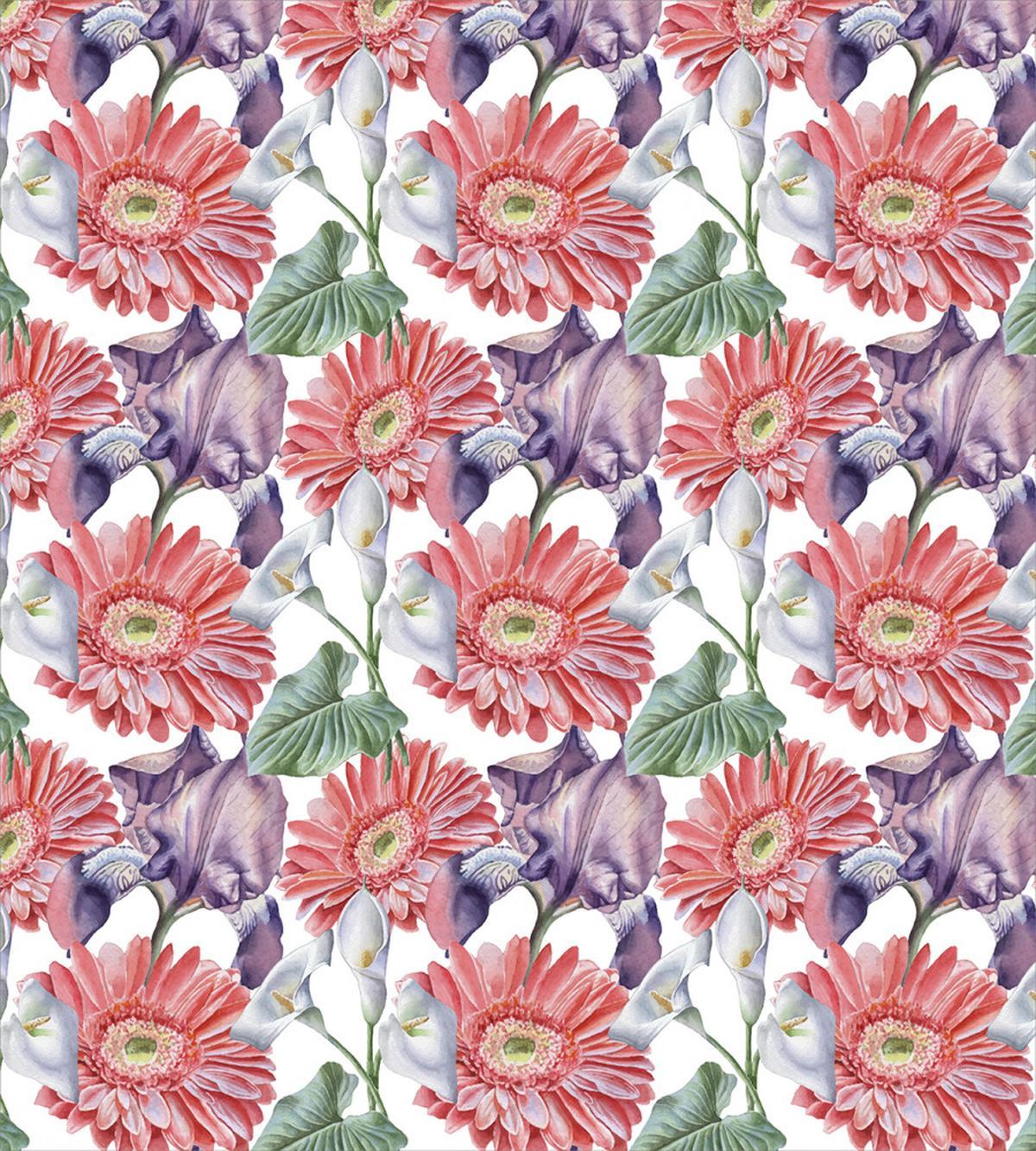 Gerbera Calla Motif — Pattern