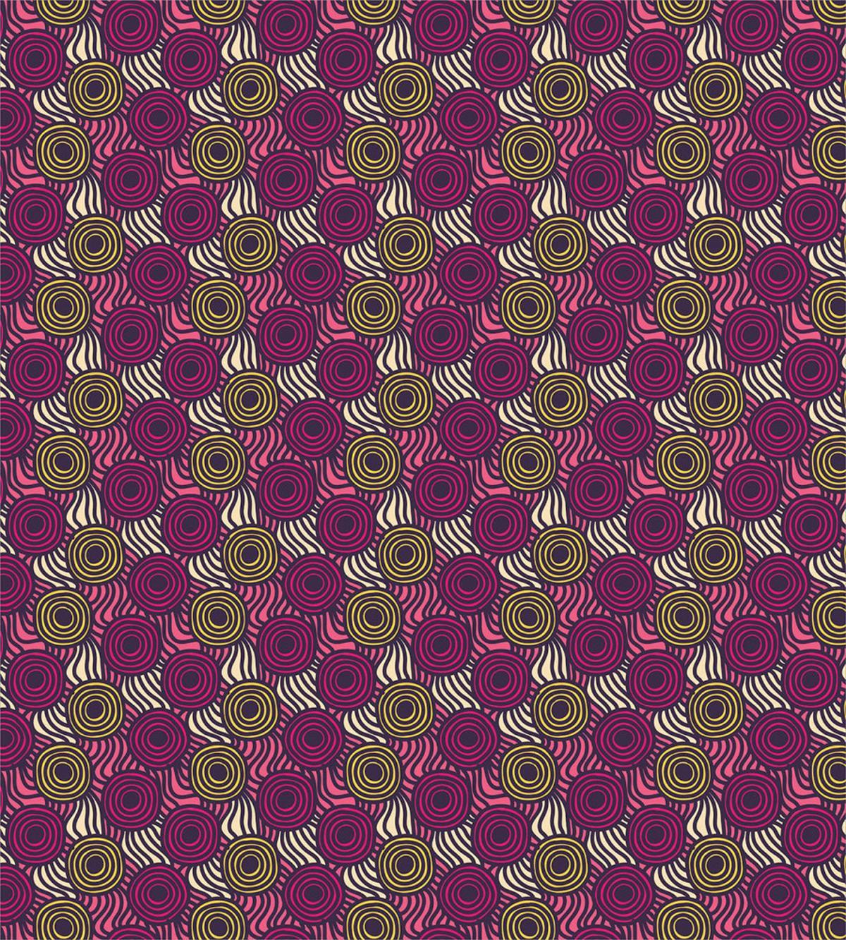 Doodle Circles and Waves — Pattern