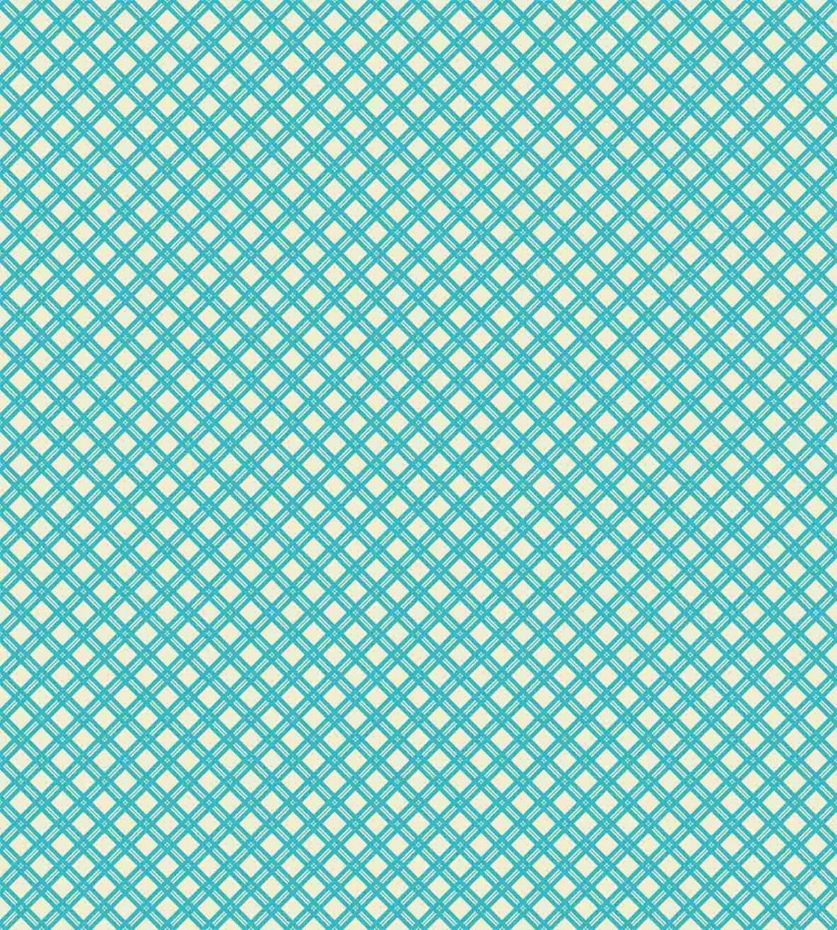 Aqua Checked Tile — Pattern