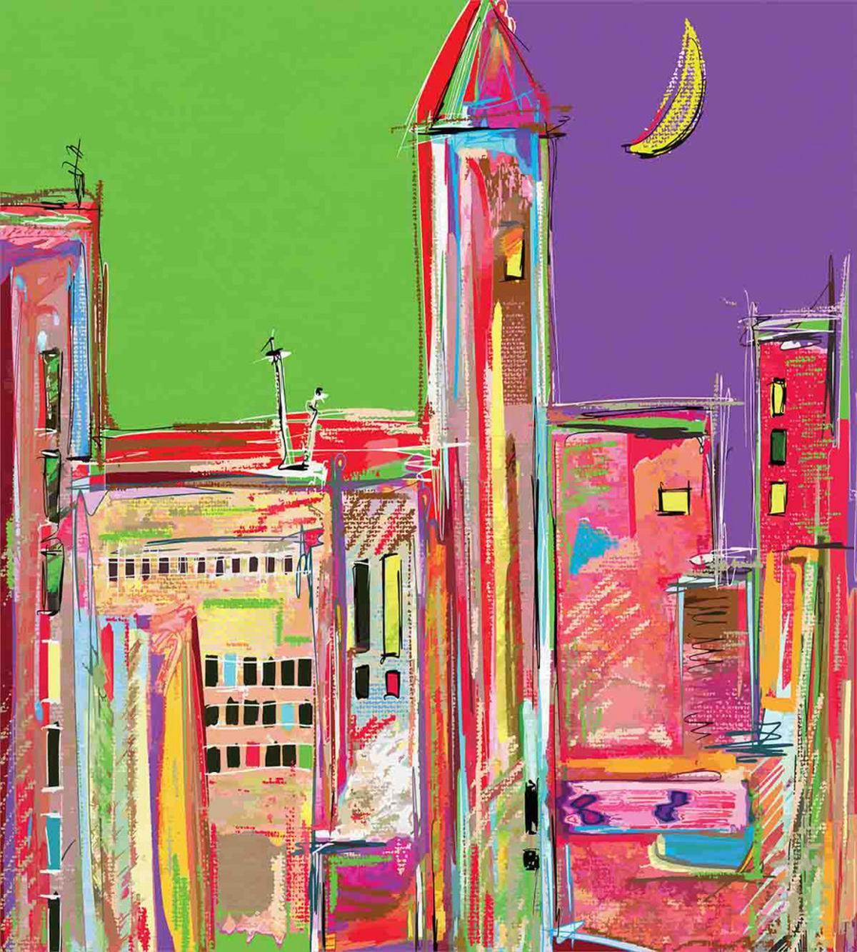 Pastel Sky Town — Pattern