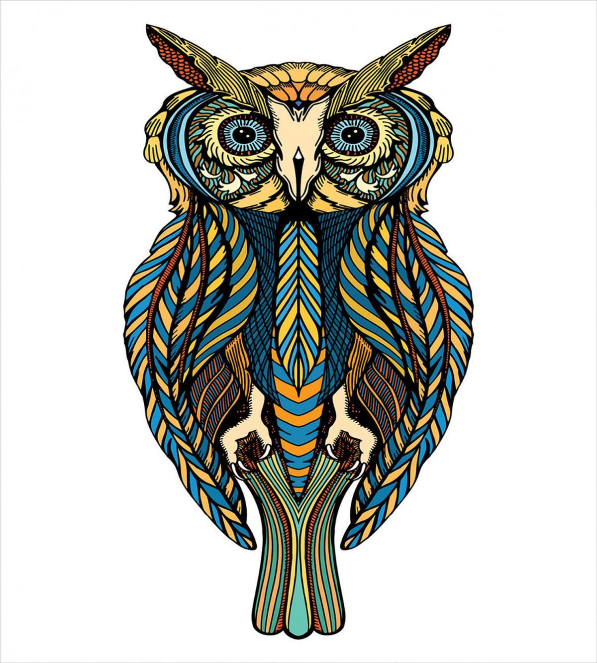 Bohemian Artwork Bird — Pattern