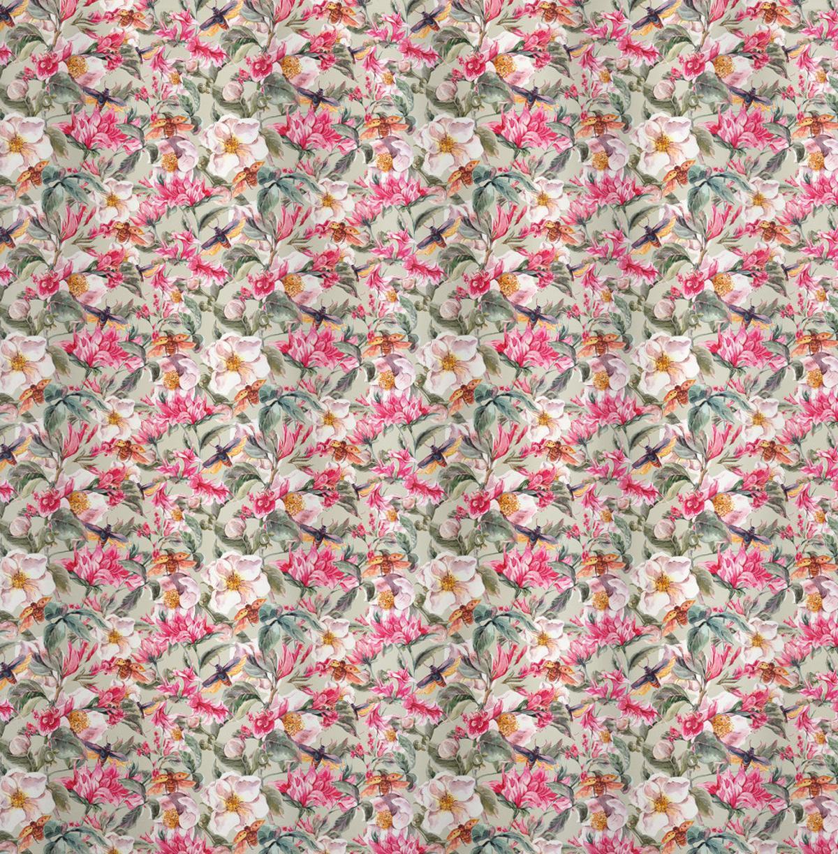 Insects and Flowers Bloom Art — Pattern