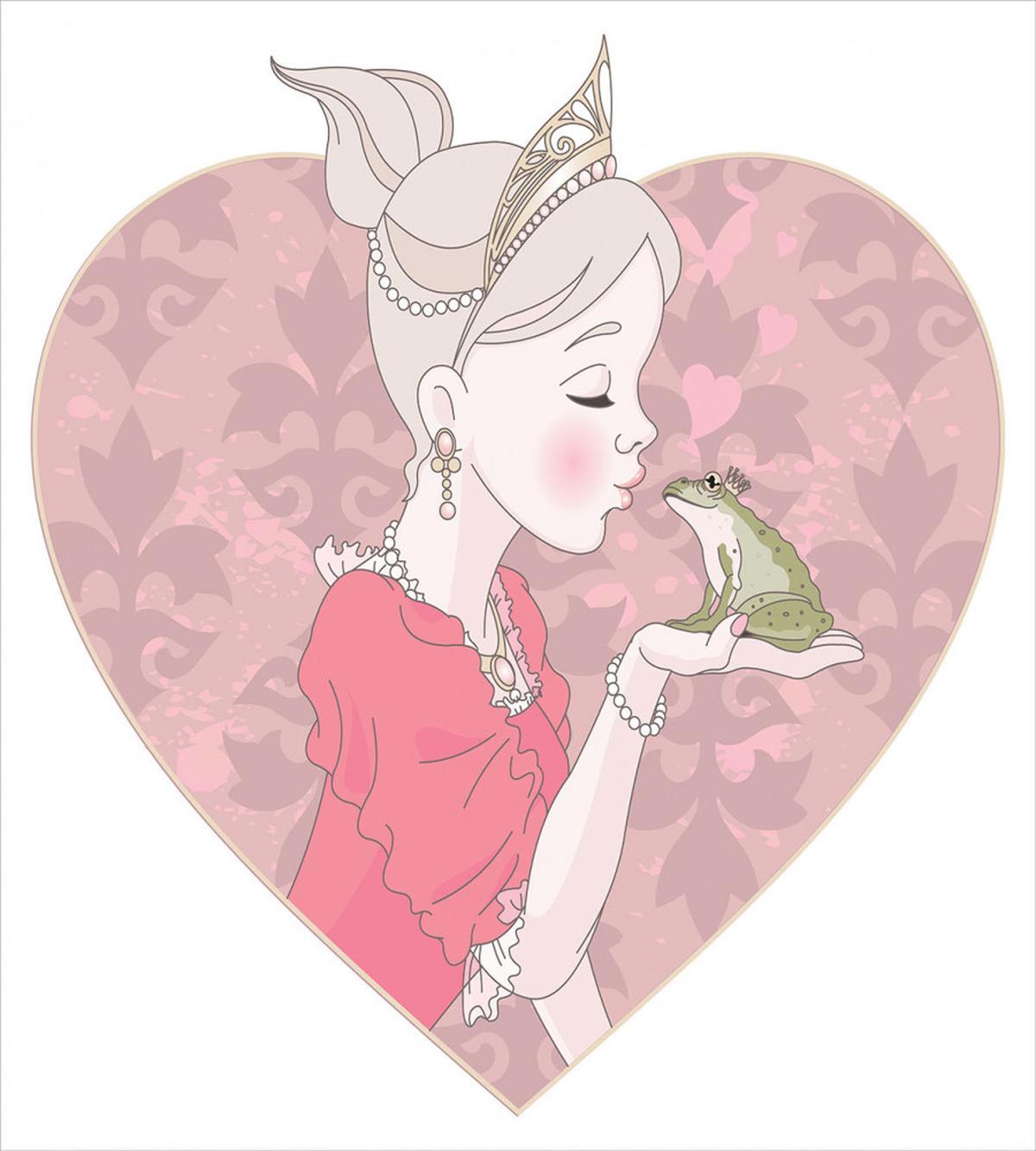 Fairytale Princess Kiss Art — Pattern