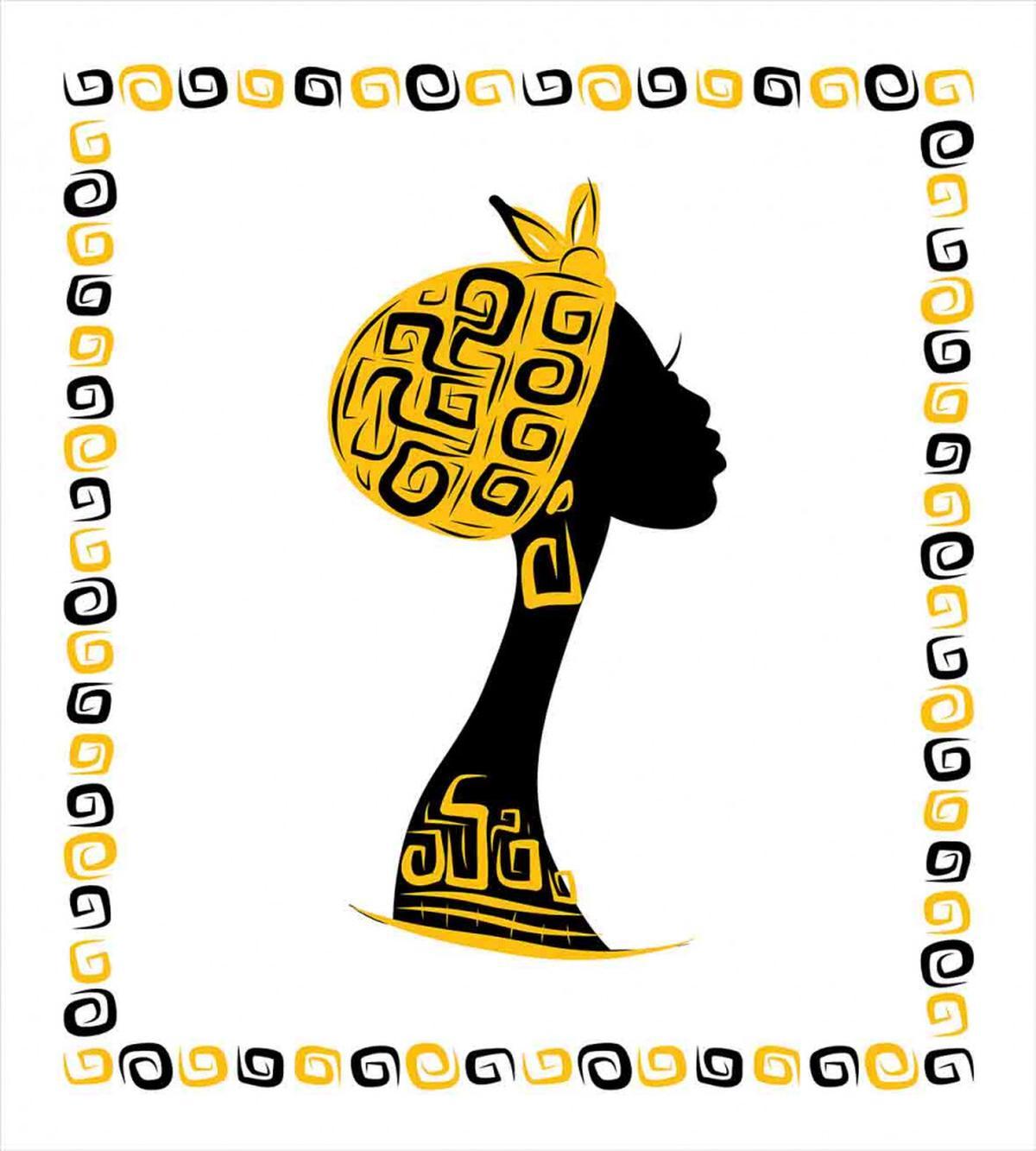 Female Head Portrait — Pattern