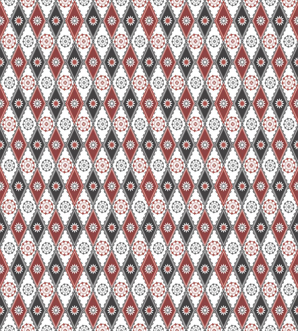 Flowers Lace Rhombus — Pattern